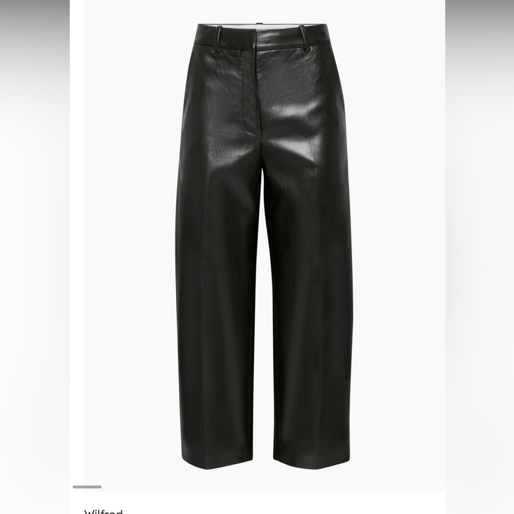 Aritzia Shirley Vegan Leather Pant Black 0